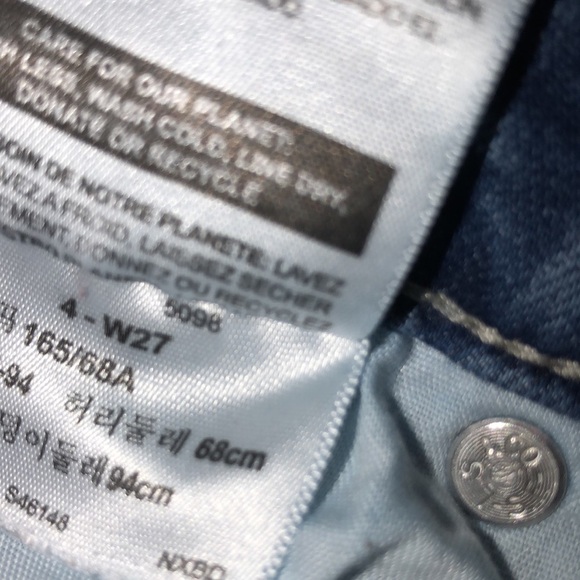 SIGNATURE LEVI STRAUSS 4/27 high rise denim shorts - Picture 7 of 9